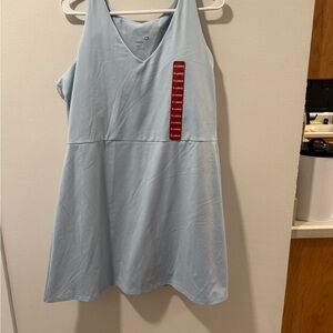 Light Blue Sleeveless Mini Dress